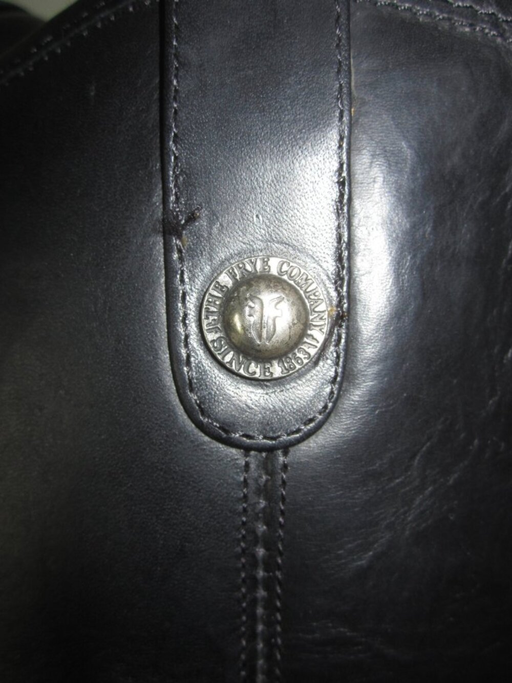 FRYE MELISSA Button Tall Boots Black Leather Women’s 6 1/2 M - Picture 15 of 16
